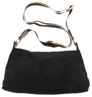 Womens Slouchy Shoulder Bag Holly Zip Fastening black