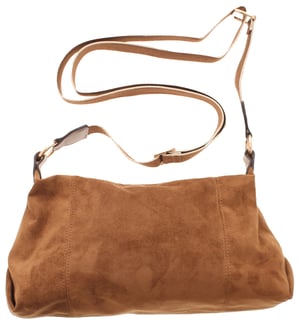 Womens Slouchy Shoulder Bag Holly Zip Fastening tan