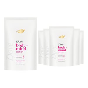 Dove Body + Mind Bath Salts, Dragon Fruit & Primrose, 400g, 6 Pack