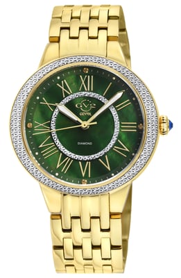 GV2 Astor II Women's Green MOP Dial IPYG Watch