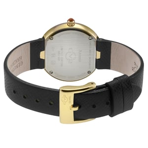 GV2 Arezzo Women's Diamond Watch, IPYG Case, Red Jasper Dial, Genuine Italian Handmade Red Jasper Leather Strap