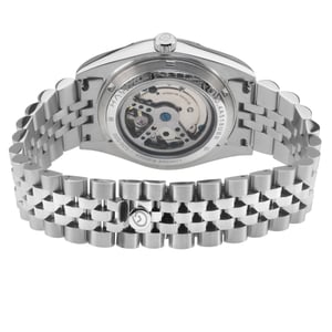 Haurex Italy:Impero 316L Stainless Steel Case, Silver Bezel, Dark Gray Dial, Stainless Steel Bracelet Watch