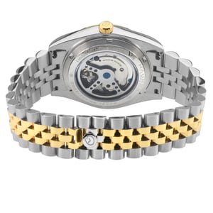 Haurex Italy:Impero 316L Stainless Steel Case, IPYG Bezel, Blue Dial, Two Toned IPYG Stainless Steel Bracelet Watch