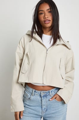Zip Through Hooded Jacket