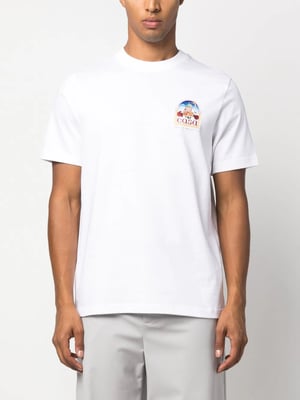 Printed Vue De L'Arche Printed T-Shirt in White T-Shirt in White