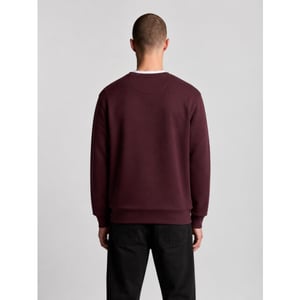 Lyle and Scott Ml2255tont superfine crew neck burgundy sweater