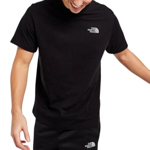 The North Face Mens SS Tee Simple Dome Reflective Logo Black T-Shirt