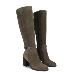 Kurt Geiger London Suede Kingsley Block Heel Knee Boots
