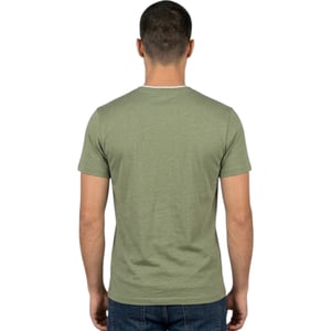 Mens T Shirts Short Sleeve Layered Collar Crew Neck Summer Basic Tee Pullover