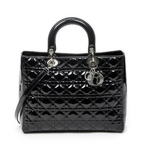 Large Lady Dior Zip Shoulder Bag