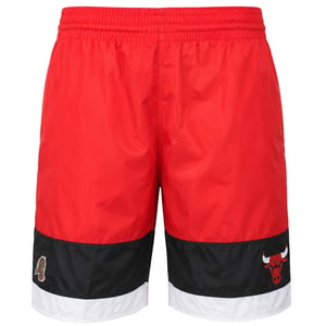 Mitchell & Ness NBA Chicago Bulls Striped Mens Red Shorts