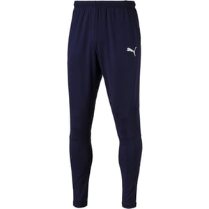 Men's Puma Liga Training Pants Pro Performance Tracksuit Bottoms in Peacoat/White