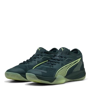 Men's Puma Eliminate Nitro Sqd 4 Handball Trainers in Green Terrain