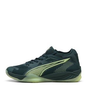 Men's Puma Eliminate Nitro Sqd 4 Handball Trainers in Green Terrain