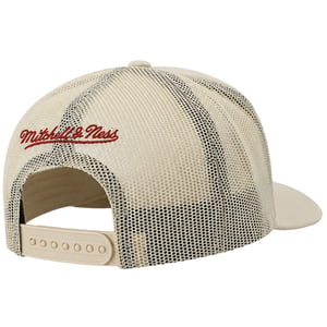 Mitchell & Ness NBA Miami Heat Evergreen Trucker Off White Cap