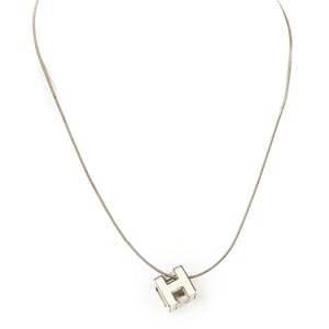 H Cube Pendant Necklace Necklace
