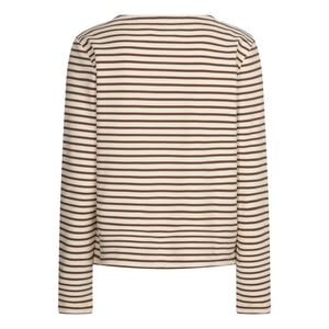Red Button Rb terry stripe espresso