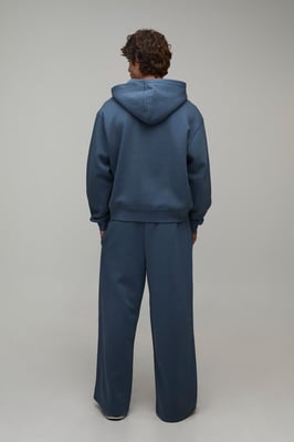 Essential Oversized Boxy Zip Through Hoodie