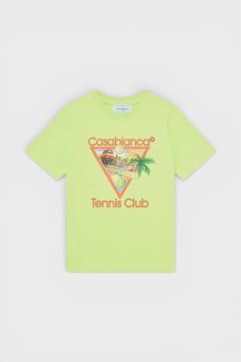 Casablanca Afro Cubism Tennis Club Printed T-Shirt, Pale Green