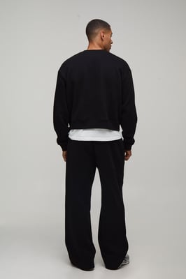 Oversized Boxy Sweatshirt and Wide Leg Jogger