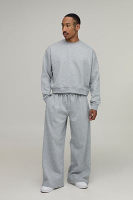 Oversized Boxy Sweatshirt and Wide Leg Jogger