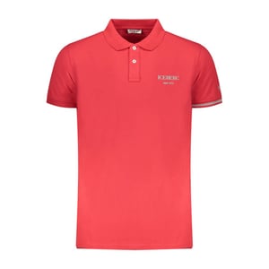 Iceberg Red Cotton Mens Polo Shirt