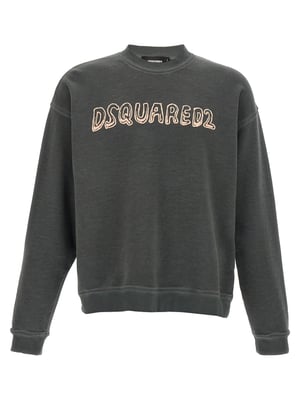 Dsquared² Gray Cotton Sweatshirt