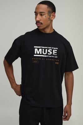 Oversized Muse Symmetry License Print T-Shirt