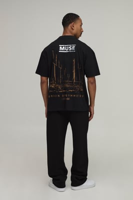 Oversized Muse Symmetry License Print T-Shirt