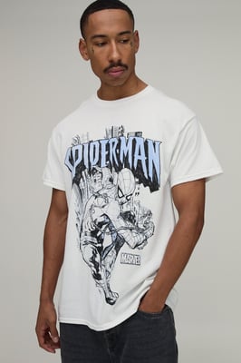 Oversized SpiderMan License Print T-Shirt