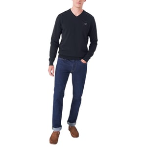 Crew Clothing Mens Jumper V Neck Long Sleeve Regular Fit Lightweight Knit Sweat