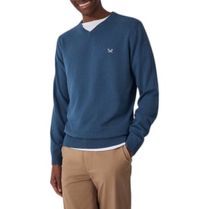 Crew Clothing Mens Jumper V Neck Long Sleeve Regular Fit Lightweight Knit Sweat
