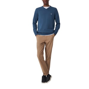 Crew Clothing Mens Jumper V Neck Long Sleeve Regular Fit Lightweight Knit Sweat