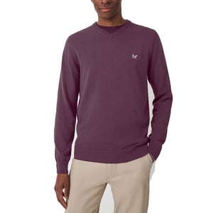 Crew Clothing Mens Jumper V Neck Long Sleeve Regular Fit Lightweight Knit Sweat