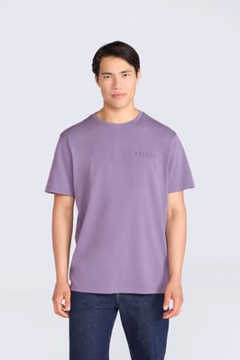 'Chase' Men's T-Shirt Cotton Relaxed Fit Breathable Summer Tee Purple