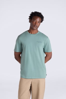 'Chase' Men's T-Shirt Cotton Relaxed Fit Breathable Summer Tee Green