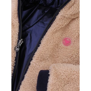 Looxs Revolution Little reversibel winterjas / teddy voor meisjes in de kleur