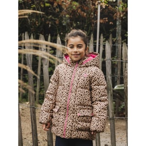 Looxs Revolution Little winterjas wild hearts voor meisjes in de kleur