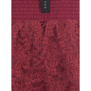 Looxs Revolution Skort lace ruby red voor meisjes in de kleur