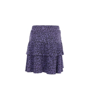 Looxs Revolution Rokje krinkel jersey purple leopard voor meisjes in de kleur