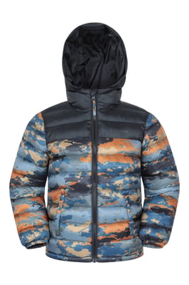 'Printed Seasons' Kids Padded Jacket Water Resistant Cosy Winter Coat