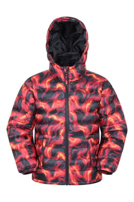 'Printed Seasons' Kids Padded Jacket Water Resistant Cosy Winter Coat