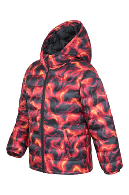 'Printed Seasons' Kids Padded Jacket Water Resistant Cosy Winter Coat