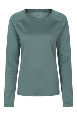 'Endurance' Women's Top Sun Protection Breathable Sports Tee Olive