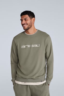 'Driver' Men's Sweatshirt Casual Soft Cotton Lightweight Breathable Pullover Top Khaki
