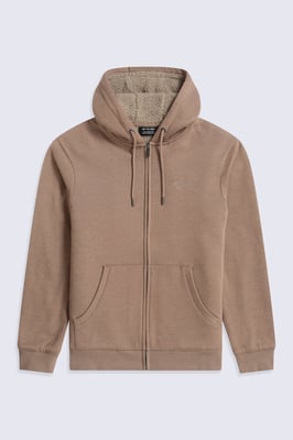 'Samuel' Men's Hoodie Sherpa Lined Drawcord Adjustable Hood Cosy Jumper