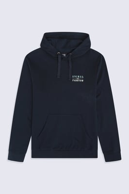 'River' Men's Padstow Regional Hoodie with Kangaroo Pocket Warm Cosy Pullover Navy