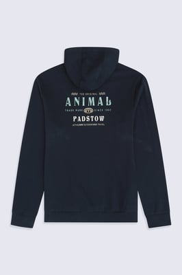 'River' Men's Padstow Regional Hoodie with Kangaroo Pocket Warm Cosy Pullover Navy