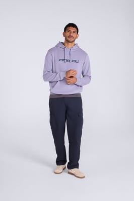 Driver' Men's Logo Hoodie with Pocket Cotton Warm Everyday Casual Pullover Light Blue