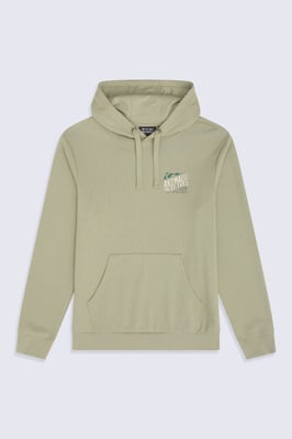 'River' Men's St Ives Regional Hoodie with Kangaroo Pocket Warm Cosy Pullover Khaki